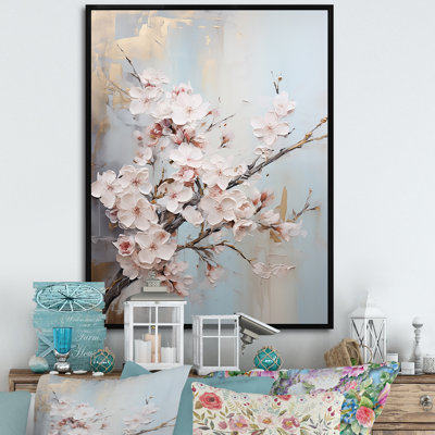 Impression sur toile encadrée, "Cherry Blossom I"