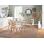 Chaise d'appoint Mid-Century moderne en bois massif