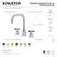 Widespread Bathroom Faucet with Drain Assembly-45018108