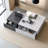 Black And White Contrasting Modern Coffee Table (dual Storage Compartments) : Fashionable Appearance + Practical Storage, Big Upgrade In Small Space