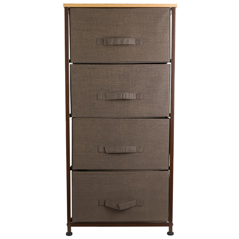 Commode de rangement 4 tiroirs , Brun