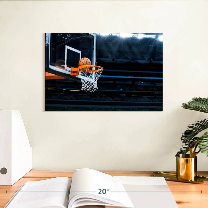 Panier de basketball Sireci, H 8 po x l 12 po