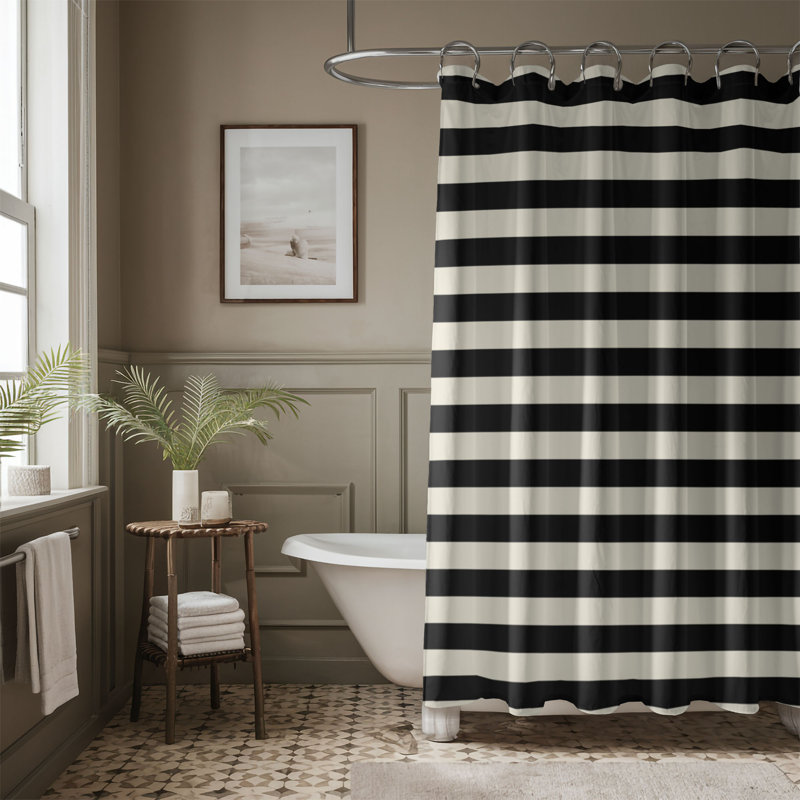 Brun clair - Rideau de douche Premium, H 74 po x l 71 po