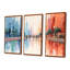 Nassim - Ensemble de salon mural art abstrait paysage-108455991-108455985