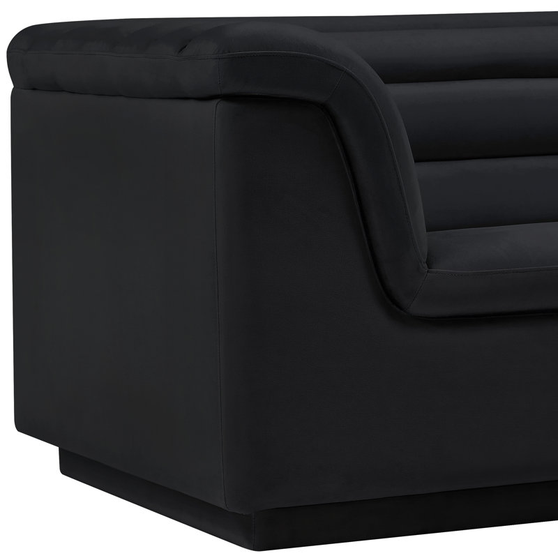 Fauteuil Hoshi, Velours noir