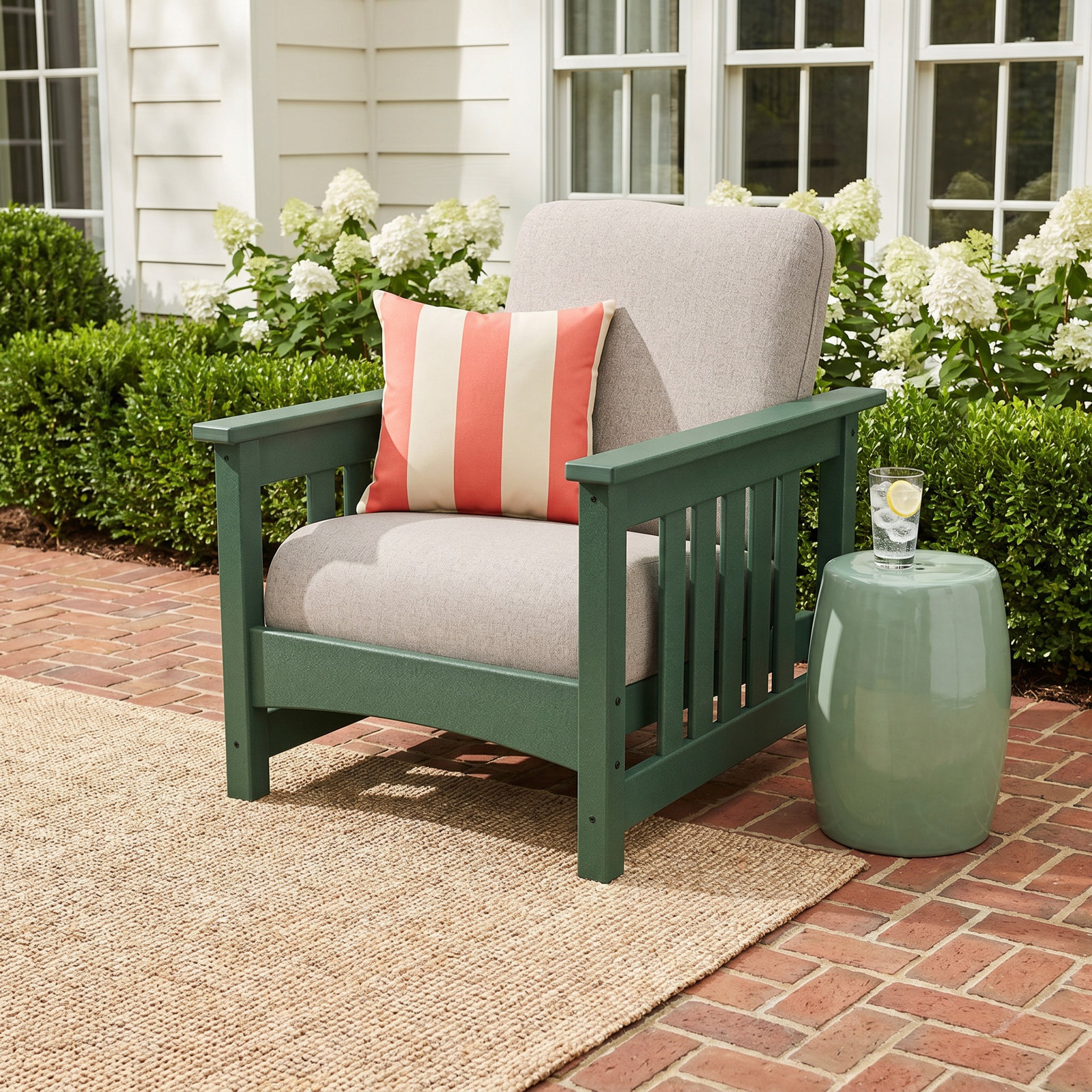 Club Outdoor Lounge Chair, Marine Indigo, Navy Blue
