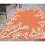 Handmade Tufted Coral Rug-2056176067