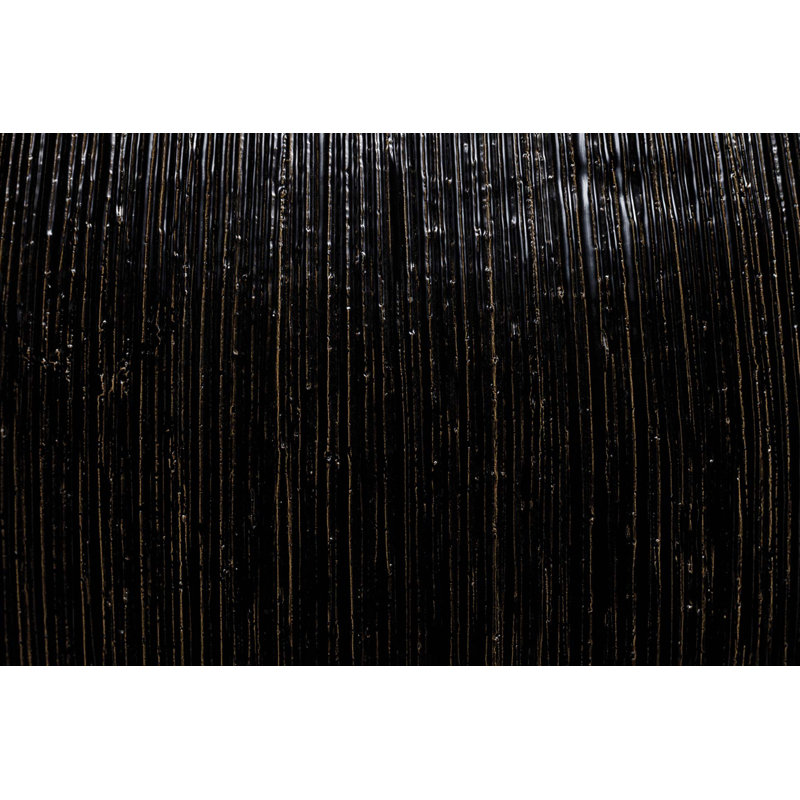 Provenance Signature Outdoor Round Side Table, Obsidian