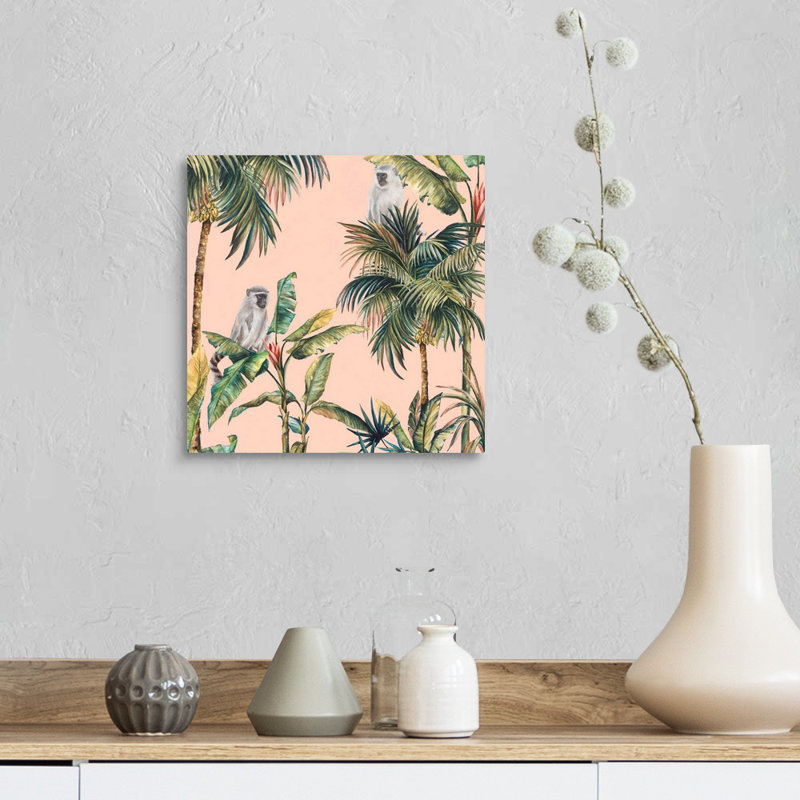 Reproduction d’art sur toile, "Tropicano I" par Eva watts, H 12 po x l 12 po x P 1,25 po, Toile tendue
