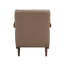 Chaise d'appoint de style moderne en cuir rembourré capitonné avec détail de meubles en bois 1pc-2077001026