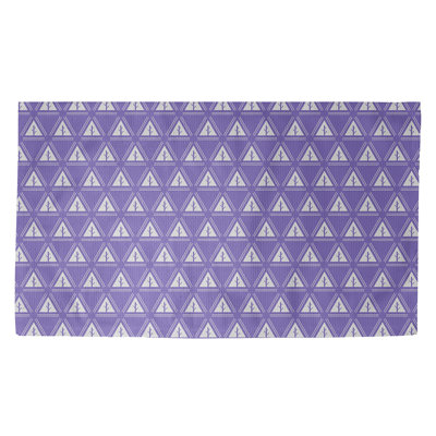 Tapis mauve classique à motif d'arbres minimalistes Barbra