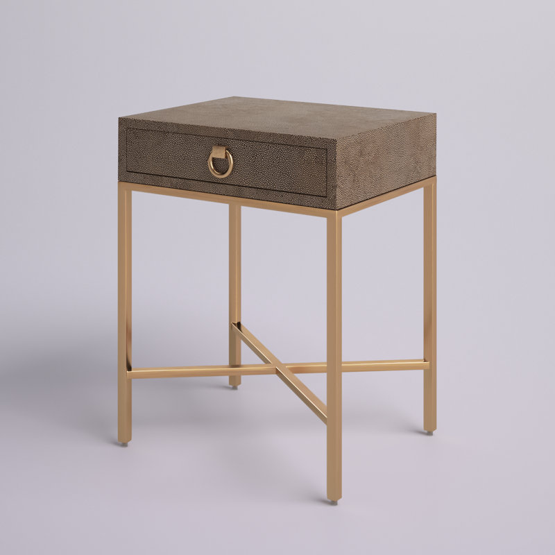 Iberia 26.5'' Tall End Table with Storage