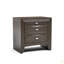 Simple Contemporary 1Pc Nightstand Solid Wood Bedside Table Knob Pulls 2-Drawers Bedside Table-1626320538