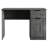 43 INCH WRITING DESK WITH CABINET IN DARK GREY-1653591635