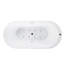 Potvin 1700mm x 800mm Whirlpool Acrylic Bathtub