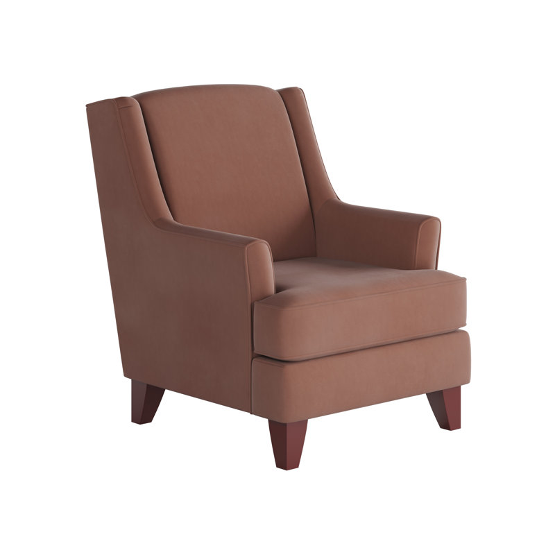 Venton Upholstered Accent Chair, Bella Rosewood Polyester