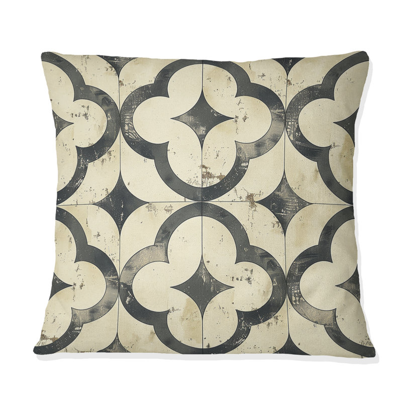 Coussin Green Green Beige Trellis II, H 16 po x l 16 po
