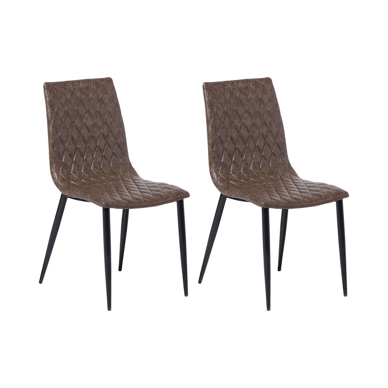 Riceboro 44cm H Upholstered Side Chair, Brown