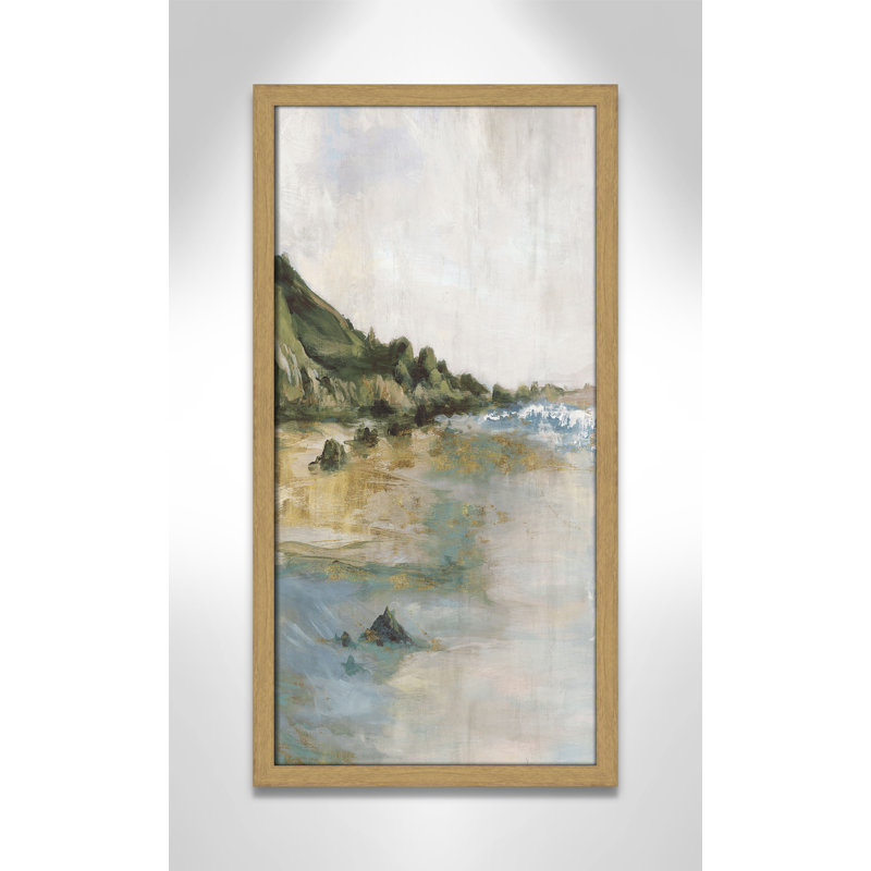 Impression «Tide’s Edge» par Casa Fine Arts, H 25 po x l 13 po x P 0,75 po, Reproduction encadrée sans passe-partout, Naturel