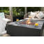 Table de foyer Brooklyn de 40 po en travertin avec pare-vent, couvercle de brûleur et housse pour bouteille de propane-2012786194