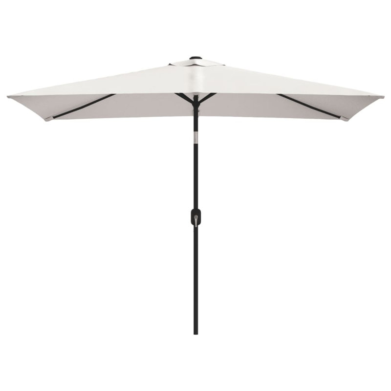 Parasol de jardin en acier et polyester 78,7 po x 118,1 po Sandy