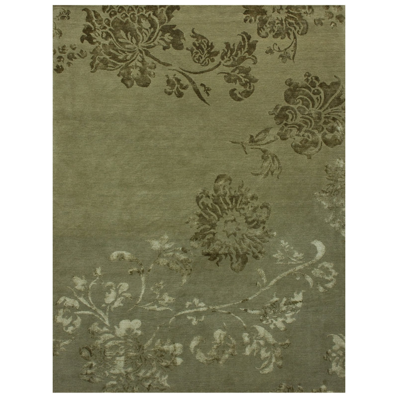 Floral Area Rug, Rectangle 9' x 12'