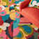 Field of Dreams Abstract Hand Tufted Wool Area Rug in Yellow/Red/Blue