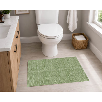 Tapis de toilette rectangulaire absorbant et antidérapant Tess