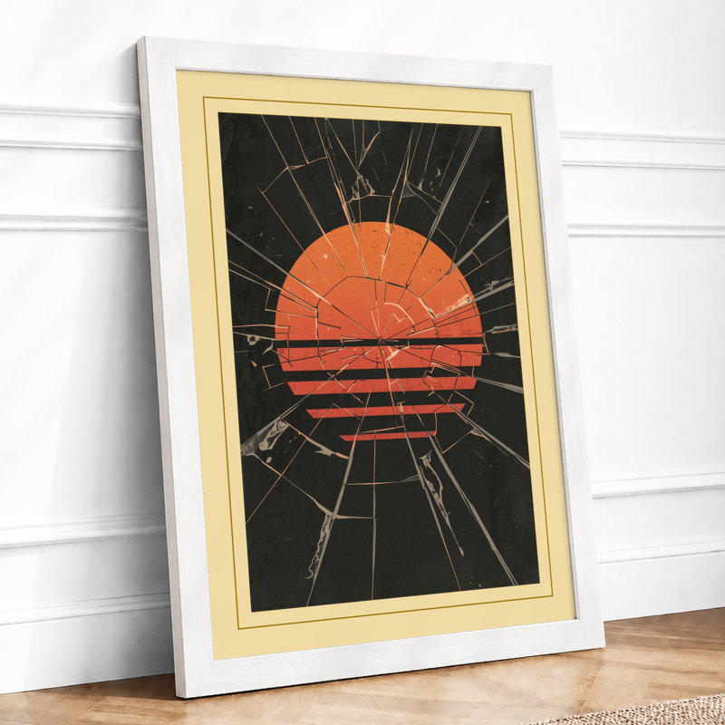 Rising Sun Art Deco - Print, A3 - 42.0 x 29.7 cm, White