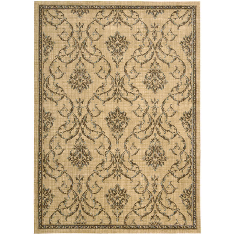 Tapis beige en laine Ryding