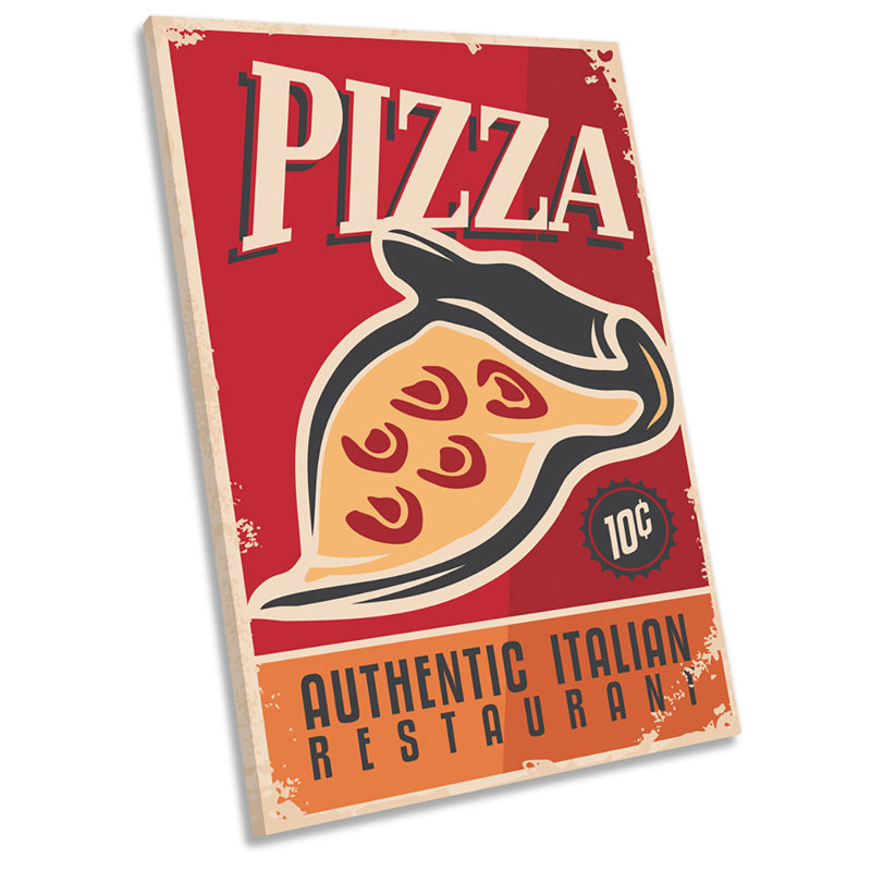 Pizza Italian Kitchen - Wrapped Canvas Print, 76.2cm H x 50.8cm W