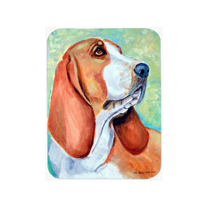 Planche à découper en verre Basset Hound