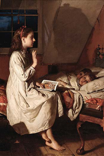 Reproduction d’art « golden locks » par seymour joseph guy-impression, H 36 po x l 24 po x P 1,5 po