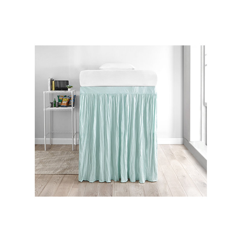Jupe de lit 60 po Crinkle, Soupçon de menthe