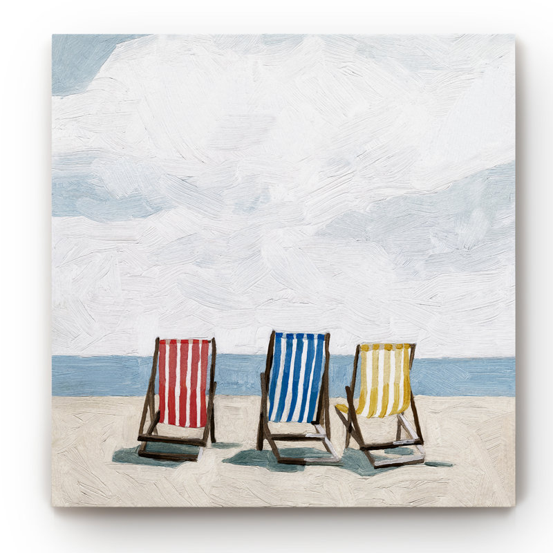 Beach Trip II - Imprimé, H 10 po x l 10 po x P 1,5 po, Toile tendue