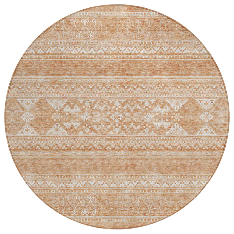 Nache Washable Southwestern Indoor / Outdoor Rug