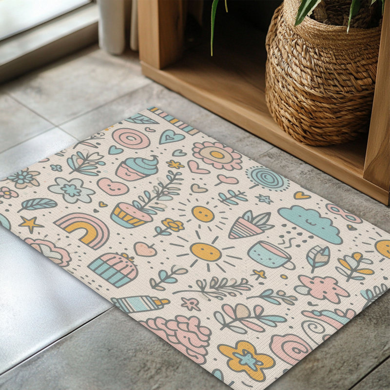 Tapis tressé Subtle Doodle, Rectangulaire 3 pi x 5 pi