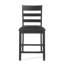 Ensemble de 2 tabourets de comptoir en bois rembourrés Farmhouse-1254866364-1254866365