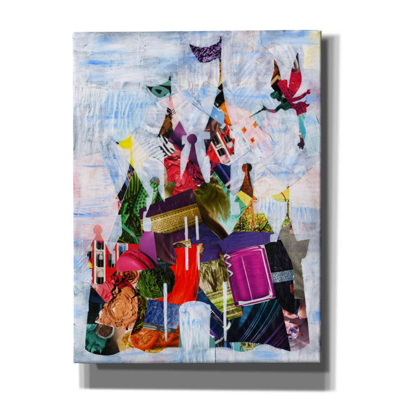 «Castle» par Artpoptart, art mural sur toile, L 12 po x H 16 po x P 0,75 po