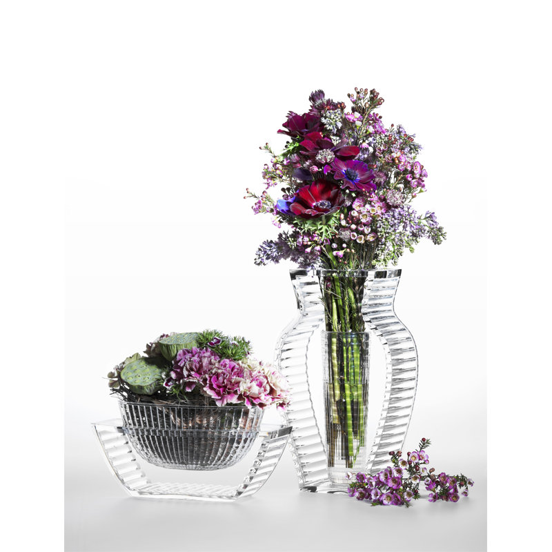 U Shine Table Vase, Crystal