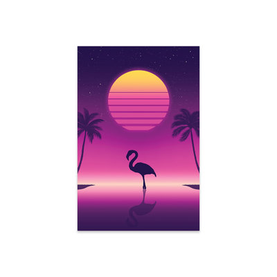 " Sunset Flamingo " by Denis Orio Ibañez