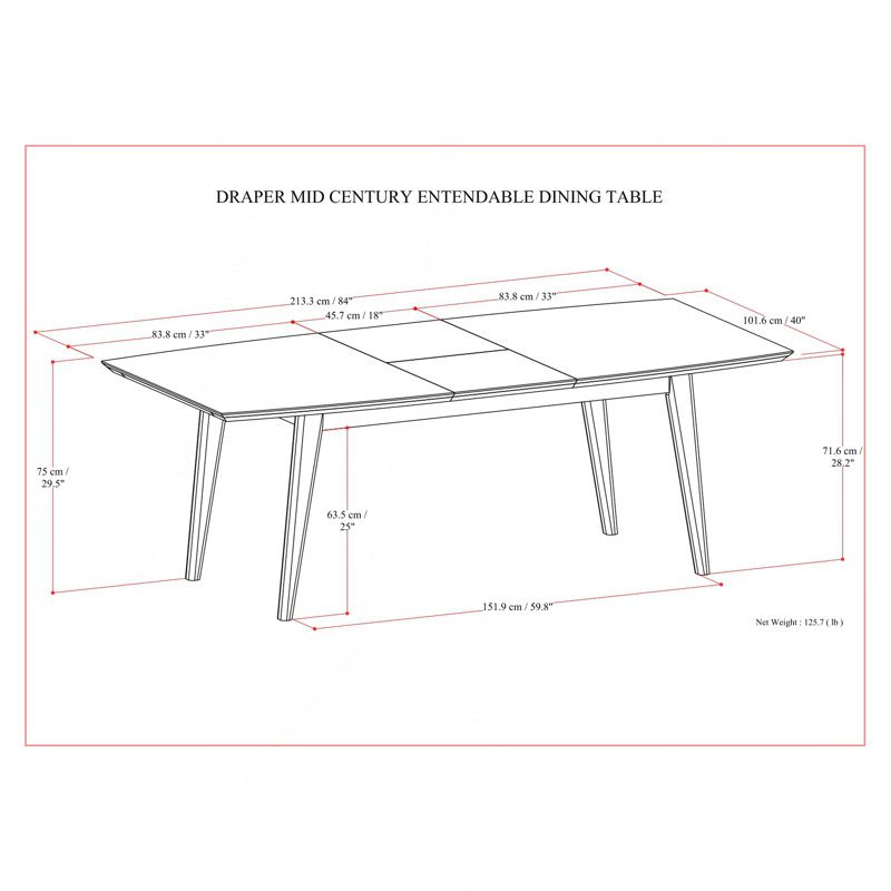 Table de salle à manger Draper