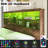 Bilal 51.2" King Size Bed Frame with Storage LED Bookcase Headboard&4 Storage Drawers,Brown-184046699-184046698