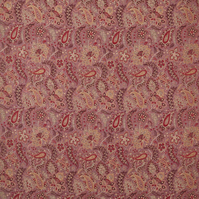 Caserta Paisley, Pale Ruby