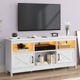Ushna 59'' Media Console, TV Stand for TVs up to 65" with Lights