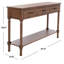Stylish Chupp 47.3'' Console Table –Solid Wood Top with Storage Drawers, Turned Legs & Display Shelf-1596005787