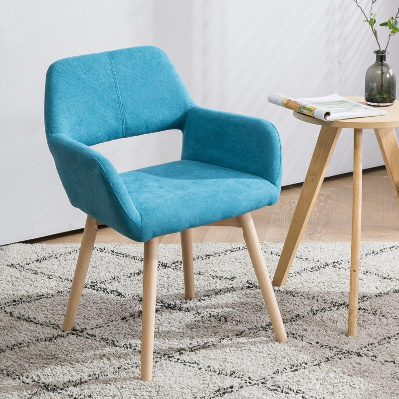 Philodendron 17.7'' H Upholstered Armchair, Teal