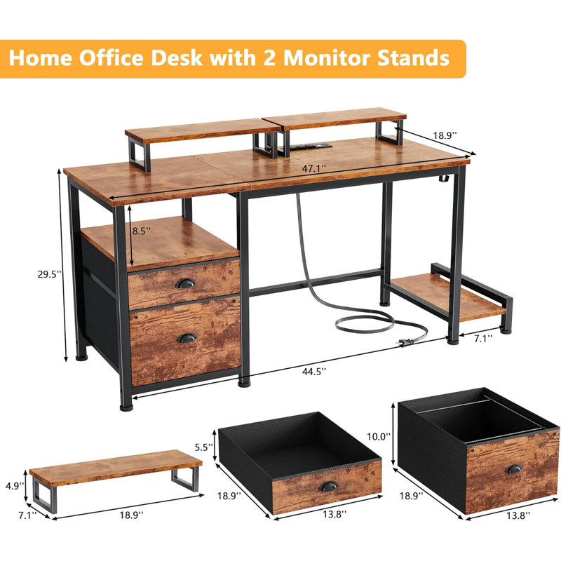 47 Inch Computer Desk