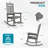 Outdoor Patio HDPE Rocking Adirondack Chair-930783623