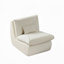Méridienne compressée avec repose-pieds, canapé moderne pour les petits espaces, canapé rembourré confortable pour le salon, la chambre à coucher ou le studio